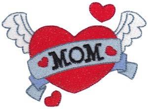 Picture of Mini Mom Heart Machine Embroidery Design