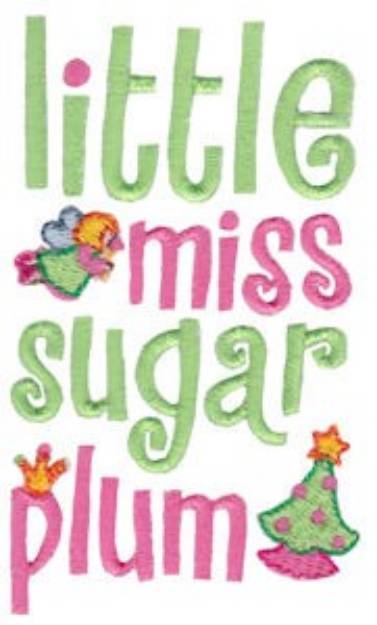 Picture of Little Miss Sugar Plum Machine Embroidery Design
