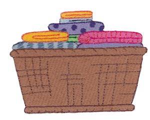 Picture of Laundry Day Machine Embroidery Design