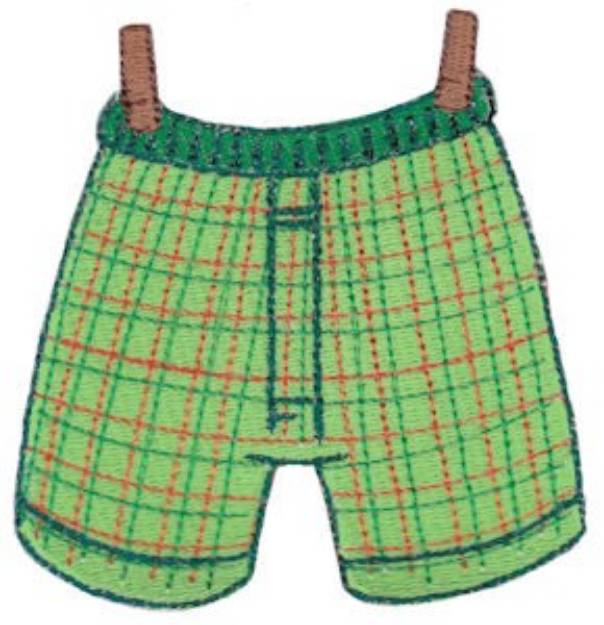 Picture of Laundry Day Boxer Shorts Machine Embroidery Design
