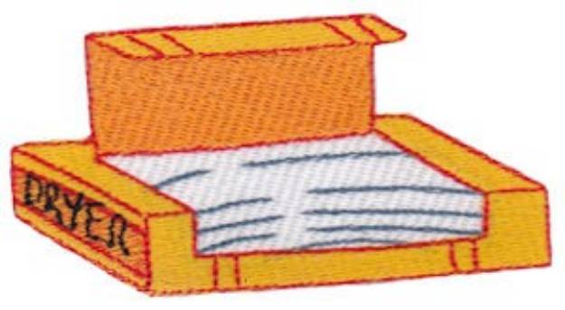 Picture of Laundry Day Dryer Sheets Machine Embroidery Design