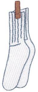Picture of Laundry Day Socks Machine Embroidery Design