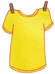 Picture of Laundry Day T-Shirt Machine Embroidery Design