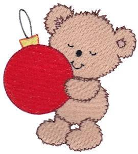 Picture of Teddy Bear & Ornament Machine Embroidery Design