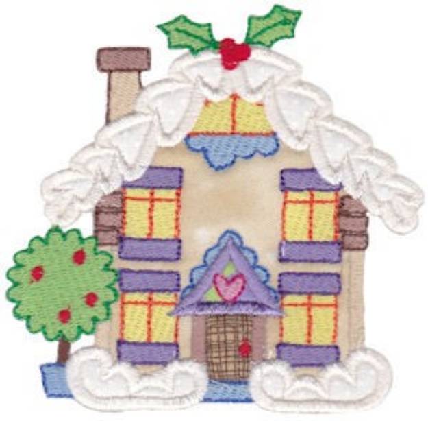 Picture of Christmas Village Applique Machine Embroidery Design