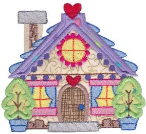 Picture of Christmas Village Applique Home Machine Embroidery Design