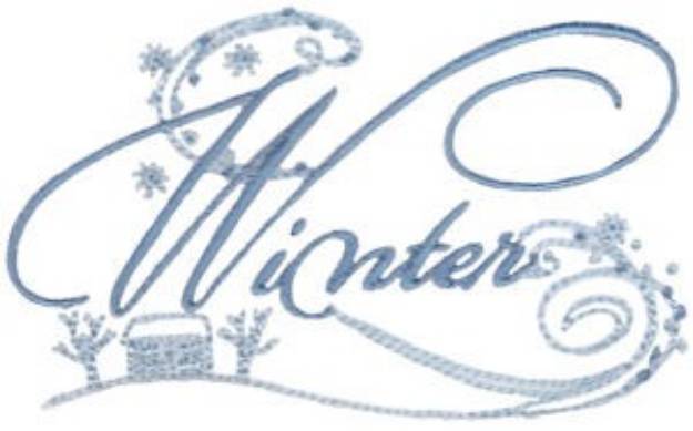 Picture of Winter Swirls Machine Embroidery Design