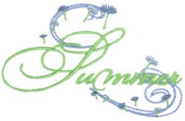 Picture of Summer Swirls Machine Embroidery Design