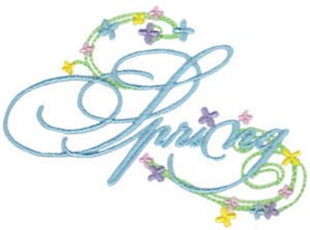 Picture of Spring Swirls Machine Embroidery Design