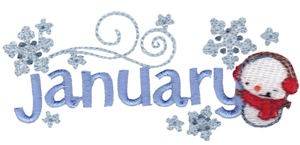 Picture of January Snowflakes Machine Embroidery Design