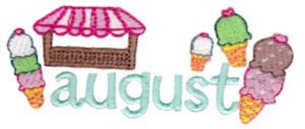 Picture of August Ice Cream Machine Embroidery Design