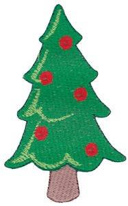 Picture of Santa Express Christmas Tree Machine Embroidery Design
