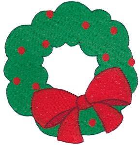Picture of Santa Express Wreath Machine Embroidery Design