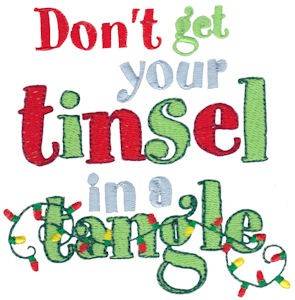 Picture of Tinsel In Tangle Machine Embroidery Design