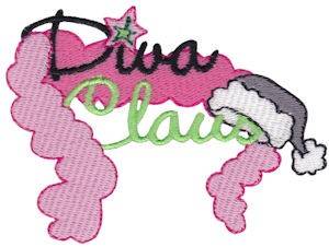 Picture of Diva Claus Machine Embroidery Design