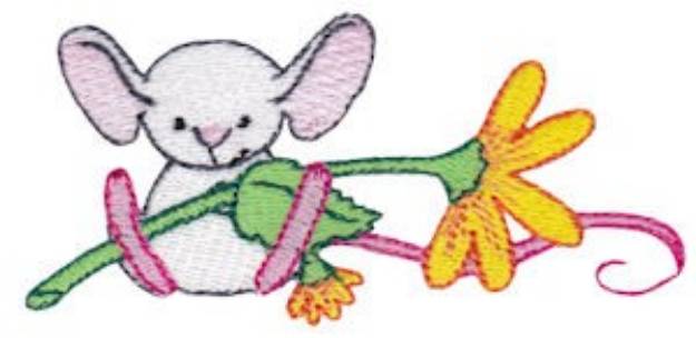 Picture of Mouse & Daisy Machine Embroidery Design