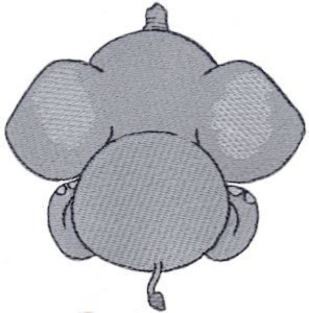 Picture of Elephant Back Machine Embroidery Design