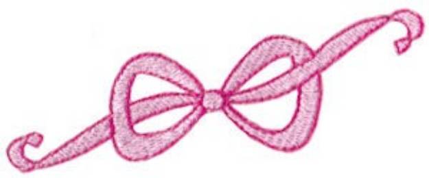 Picture of Ribbon Bow Machine Embroidery Design