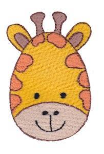 Picture of Giraffe Face Machine Embroidery Design