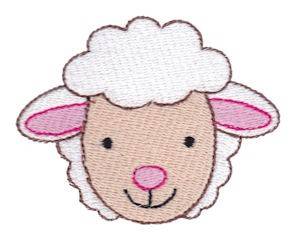 Picture of Sheep Face Machine Embroidery Design