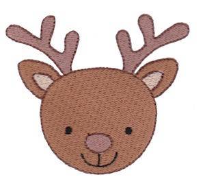 Picture of Deer Face Machine Embroidery Design