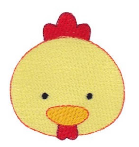 Picture of Chicken Face Machine Embroidery Design