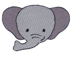 Picture of Elephant Face Machine Embroidery Design