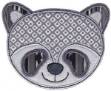 Picture of Raccoon Face Applique Machine Embroidery Design