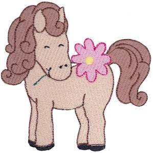 Picture of Daisy Horse Machine Embroidery Design