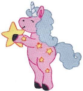 Picture of Star Unicorn Machine Embroidery Design
