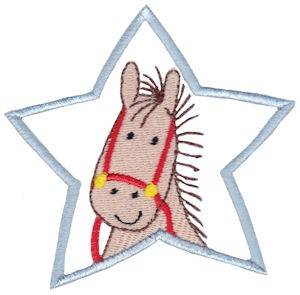 Picture of Star Horse Machine Embroidery Design