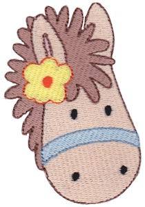 Picture of Flower Horse Machine Embroidery Design