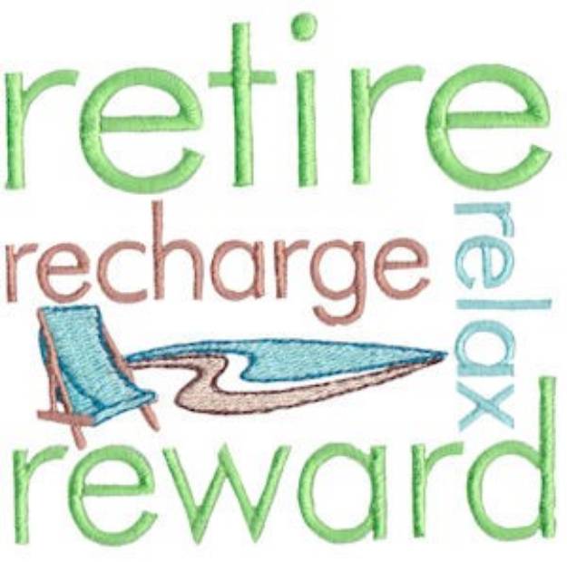 Picture of Retire Reward Machine Embroidery Design