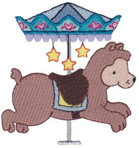 Picture of Carousel Bear Machine Embroidery Design