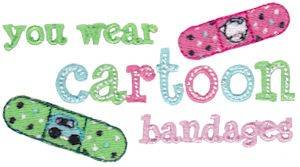 Picture of Cartoon Bandages Machine Embroidery Design