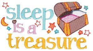 Picture of Sleep Is Treasure Machine Embroidery Design