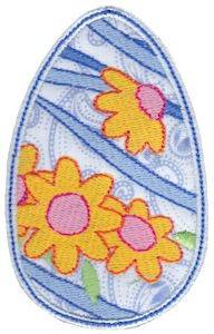Picture of Flower Egg Applique Machine Embroidery Design