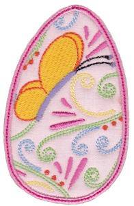 Picture of Butterfly Egg Applique Machine Embroidery Design