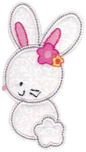 Picture of White Rabbit Machine Embroidery Design