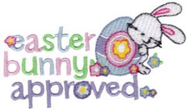 Picture of Bunny Approved Machine Embroidery Design