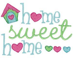 Picture of Home Sentiments Machine Embroidery Design