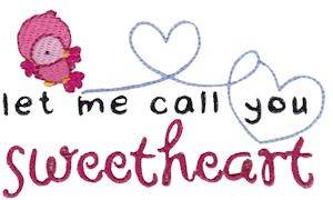 Picture of Sweetheart Home Sentiments Machine Embroidery Design