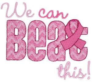Picture of We Can Beat This Machine Embroidery Design