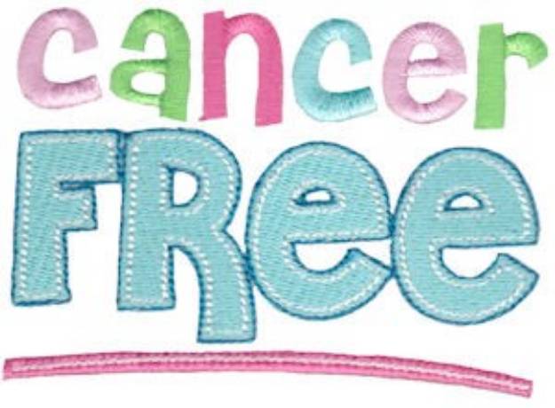 Picture of Cancer Free Machine Embroidery Design