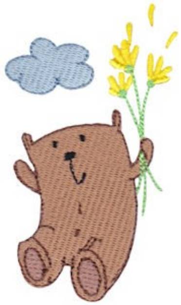 Picture of Daisy Bears Leap Machine Embroidery Design