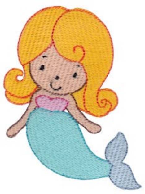 Picture of Girls Love Mermaid Machine Embroidery Design