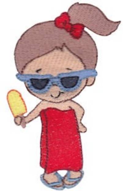 Picture of Girls Love Summer Machine Embroidery Design