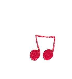 Picture of Teenie Tiny Music Note Machine Embroidery Design