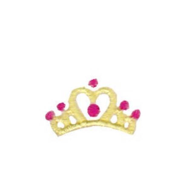 Picture of Teenie Tiny Crown Machine Embroidery Design