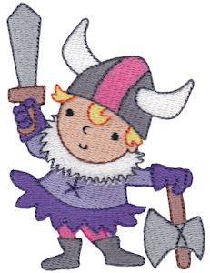 Picture of Viking Girl Machine Embroidery Design